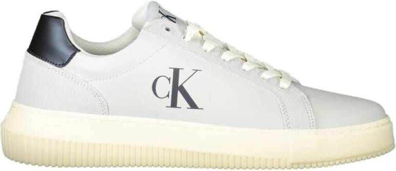 Calvin Klein Sportieve Grijze Sneakers met Printdetails Gray Heren