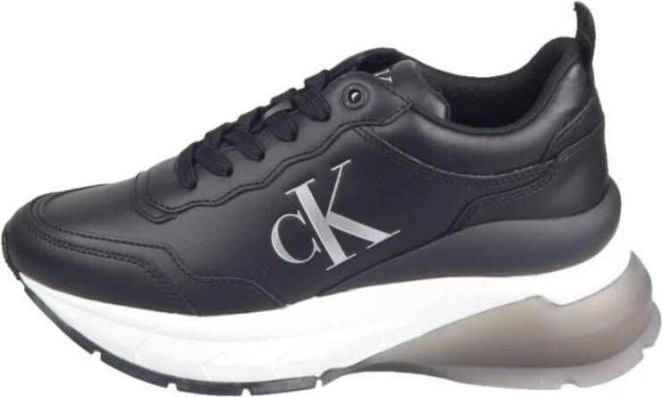 Calvin Klein Sportieve Wedge Sneakers Black Dames