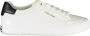 Calvin Klein Witte polyester sneakers met veters print contrastdetails logo White Heren - Thumbnail 8