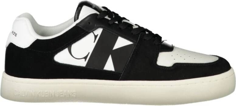 Calvin Klein Sportieve witte sneakers met zwarte details