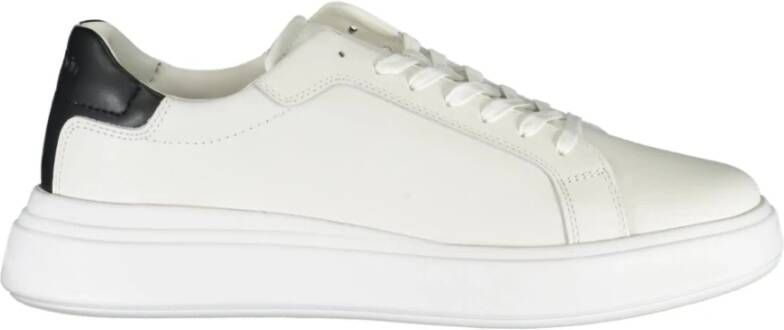 CK Calvin Klein Sneakers van leer met contrastgarnering model 'LACE UP' - Foto 7