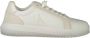 Calvin Klein Sportieve witte vetersneakers met print - Thumbnail 1