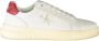 Calvin Klein Sportieve witte vetersneakers met print White Heren - Thumbnail 10