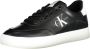 Calvin Klein Zwarte Polyester Sneaker met Contrasterende Details Zwart Dames - Thumbnail 2