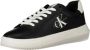 Calvin Klein Plateausneakers CHUNKY CUPSOLE MONO LTH WN vrijetijdsschoen lage schoen veterschoen met ck-opdruk aan de zijkant - Thumbnail 11