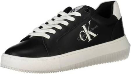 Calvin Klein Plateausneakers CHUNKY CUPSOLE MONO LTH WN vrijetijdsschoen lage schoen veterschoen met ck-opdruk aan de zijkant - Foto 6