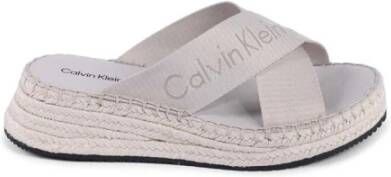 Calvin Klein Stijlvolle Platform Espadrille Sandalen