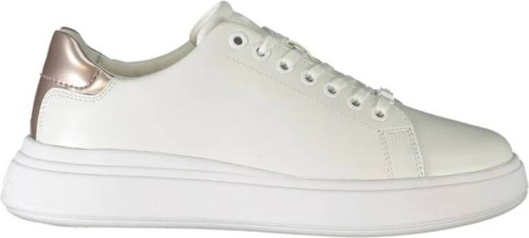 Calvin Klein Stijlvolle Polyester Sneaker White Dames