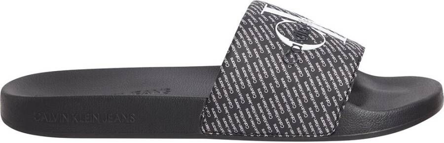 Calvin Klein Stijlvolle Slide Sandalen Black Heren