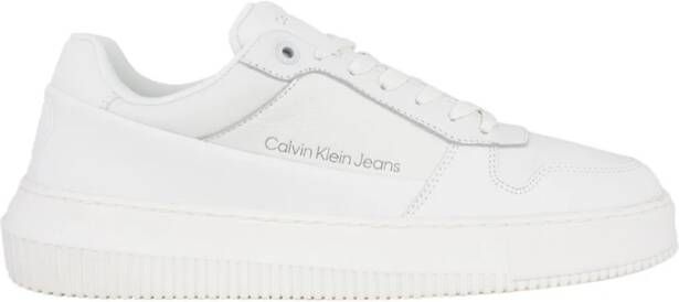 Calvin Klein Jeans Sneakers van leer met reliëflogo model 'CHUNKY CUPSOLE'