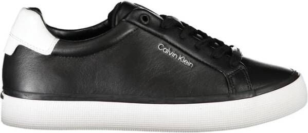 Calvin Klein Sneaker Van Gerecycled Leer Met Contrasterende Details En Logoprint