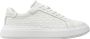 Calvin Klein Logo Patroon Veterschoenen White Heren - Thumbnail 8