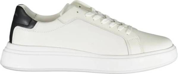 Calvin Klein Stijlvolle witte sneakers met contrastaccenten