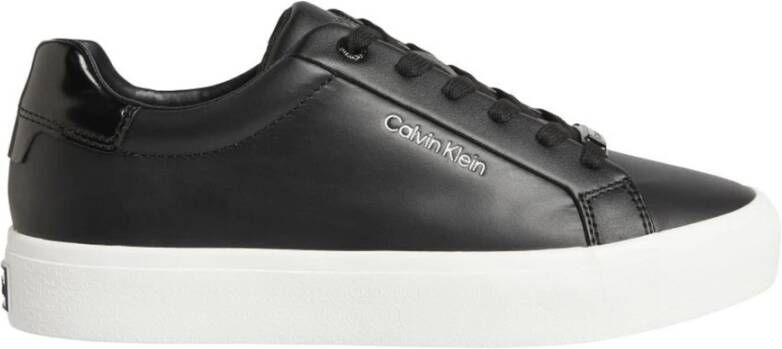 Calvin Klein Vulc Lace Upano Fox-Lth Trainers Black Dames