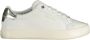 Calvin Klein Witte Polyester Sneaker met Veters en Contrasterende Details Wit Heren - Thumbnail 1
