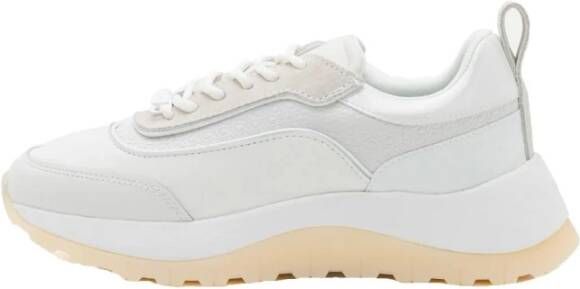 Calvin Klein Witte 2 Piece Runner Sneakers White Dames