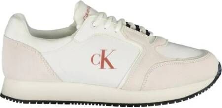 Calvin Klein Witte Casual Leren Sneakers