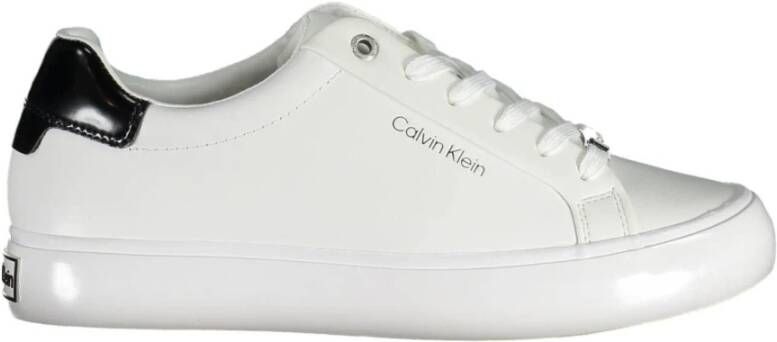Calvin Klein NU 21% KORTING Sneakers VIOLET 1A met contrastkleurig hielbeleg