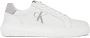 Calvin Klein Jeans Chunky Leren Sneakers met Rubberen Zool White Heren - Thumbnail 1