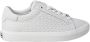 Calvin Klein Witte Leren Vetersneakers Herfst Winter White Dames - Thumbnail 1