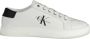 Calvin Klein Witte Heren Sneaker Modern Print - Thumbnail 1