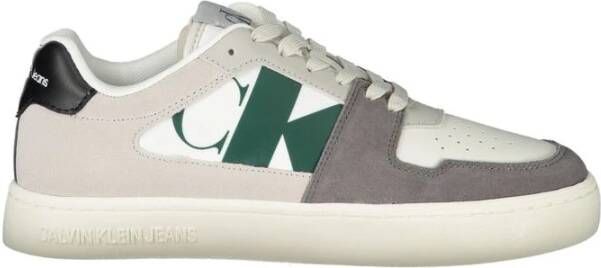 Calvin Klein Witte Vetersneaker voor Mannen White Heren