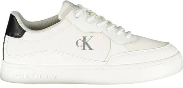Calvin Klein Witte Heren Sneaker Stijlvol Comfortabel
