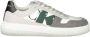 Calvin Klein Witte Heren Sneakers met Groen-Zwarte Details - Thumbnail 1