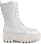 Calvin Klein Jeans Veterboots van leer met plateauzool - Thumbnail 2