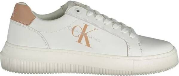 Calvin Klein Witte Leren Dames Sneaker
