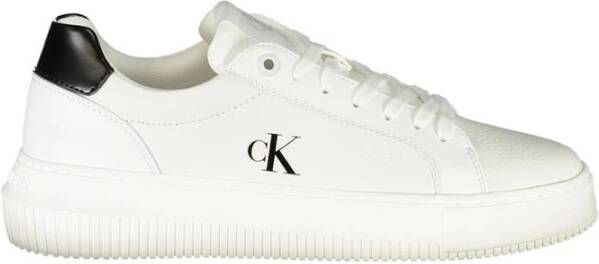 Calvin Klein Witte Leren Dames Sneaker