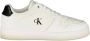 Calvin Klein Witte Leren Dames Sneaker - Thumbnail 1