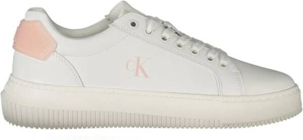 Calvin Klein Witte Leren Dames Sneaker