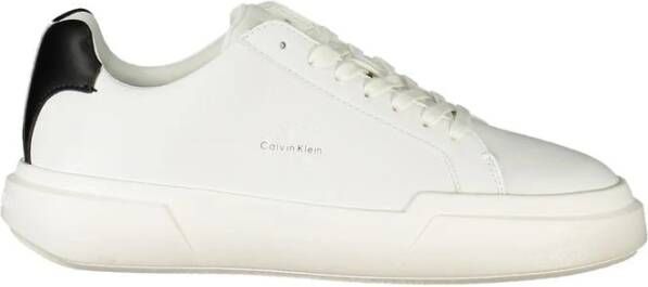 Calvin Klein Witte Leren Dames Sneaker