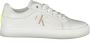 Calvin Klein Jeans Sneakers van leer met labeldetails model 'FLUO CONT' - Thumbnail 1