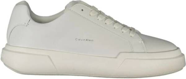 Calvin Klein Witte Leren Dames Sneaker