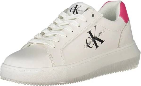 Calvin Klein Jeans Sneakers van leer model 'CHUNKY CUPSOLE LACEUP MON'