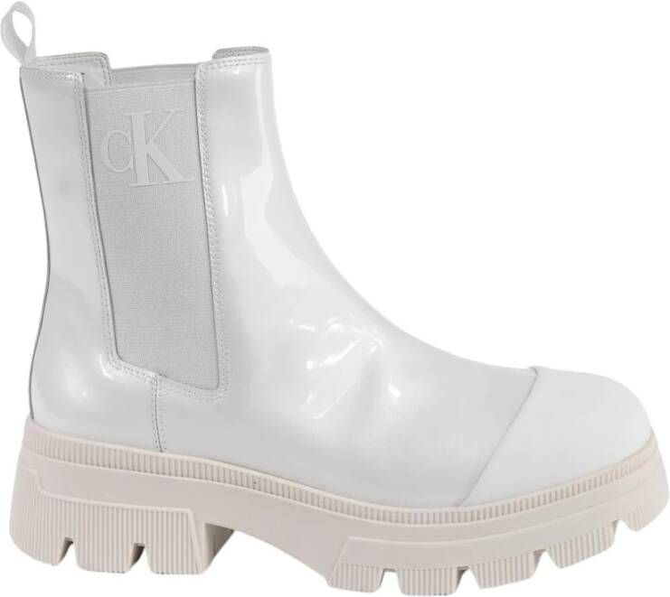 Calvin Klein Jeans Chelsea boots in laklook
