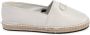 Calvin Klein Witte leren espadrilles met gedetailleerd ontwerp - Thumbnail 1