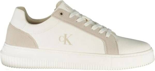 Calvin Klein Sneakers CHUNKY CUPSOLE MG CANVAS halfschoen veterschoen vrijetijdssneaker met zij ck-logo