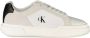 Calvin Klein Witte leren heren sneaker - Thumbnail 1