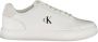 Calvin Klein Witte Leren Heren Sneaker Streetwear Stijl - Thumbnail 1
