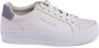 Calvin Klein Witte Leren Lage Sneakers - Thumbnail 1