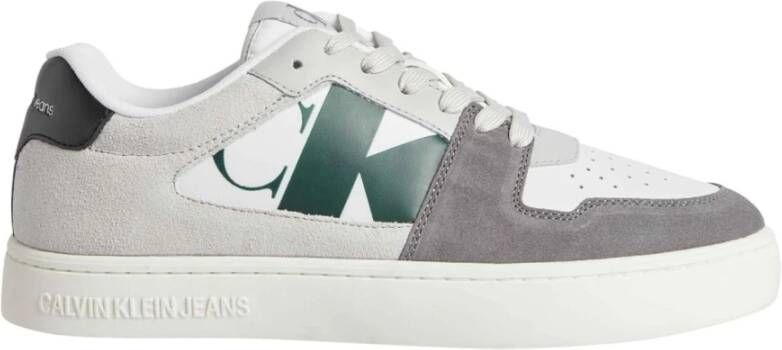 Calvin Klein Witte Vetersneaker voor Mannen White Heren
