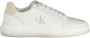Calvin Klein Witte Leren Platform Sneakers - Thumbnail 1
