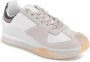 Calvin Klein Witte Leren Sneaker met Gedetailleerd Stiksel - Thumbnail 1