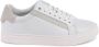 Calvin Klein Witte Leren Sneaker met Gedetailleerd vak schap - Thumbnail 1