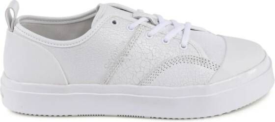 Calvin Klein Witte Leren Sneaker Premium Details