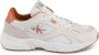 Calvin Klein Witte Leren Sneakers - Thumbnail 1
