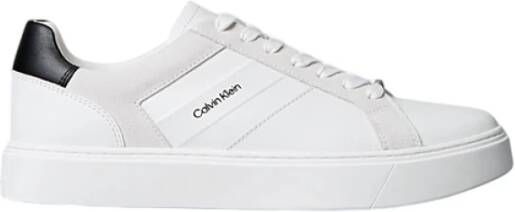 Calvin Klein Witte leren sneakers